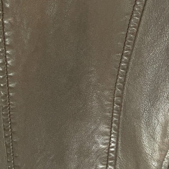 Free People Nicholas K Revised Brock Jacket brown leather jacket/size S - Picture 8 of 15